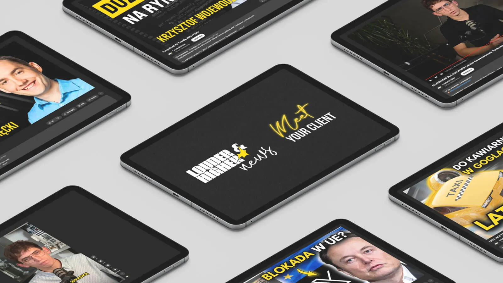 Wizualizacja projektu Louder&Higher